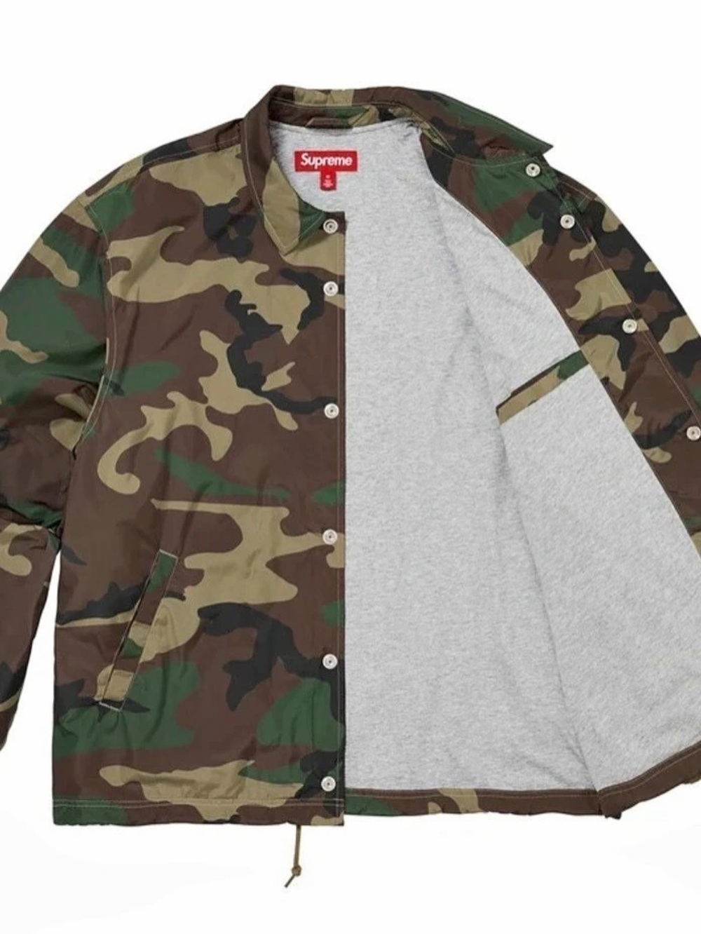 Supreme Coaches Jacket Camo Lightweight Jacket Size Medium